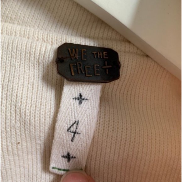 Vintage Free People Moto Military Jacket size 4 - Picture 3 of 7